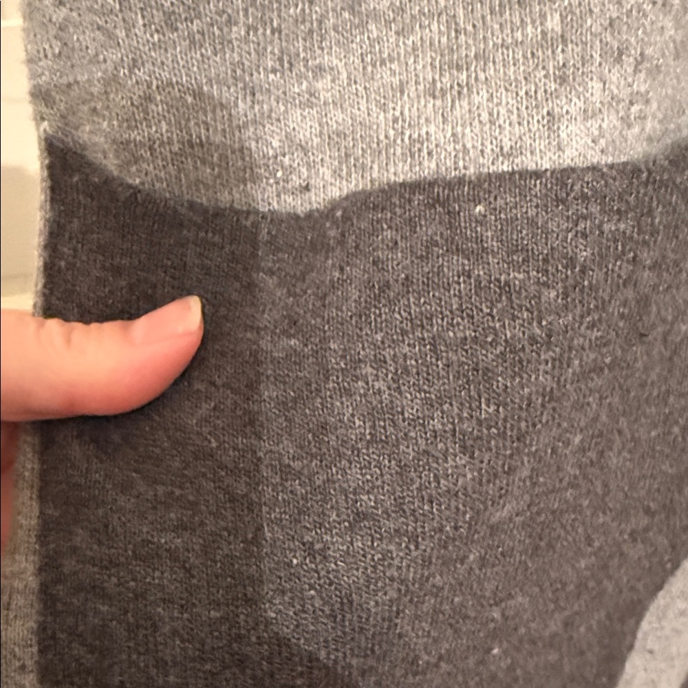 Soft Surroundings Wool Blend Long Cardigan Open Front Gray L - Picture 3 of 6